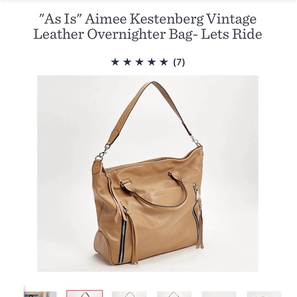 As is Aimee Kestenberg overnight bag in yummy pink tie dye! - Picture 5 of 6